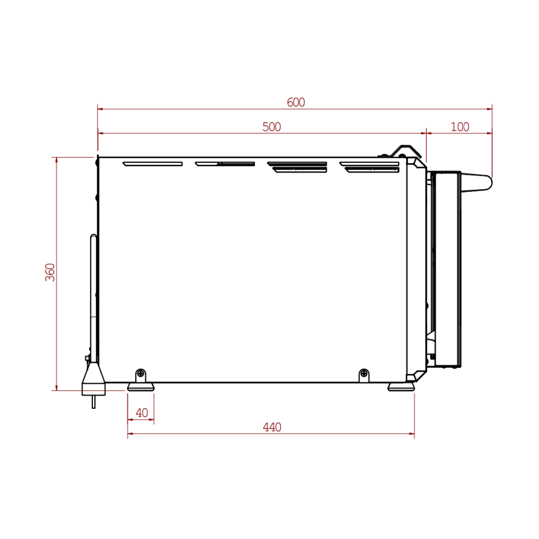 P234H 509 PRO | Forno elettrico RIGENERATO a camera doppia | Acciaio INOX | 509°C
