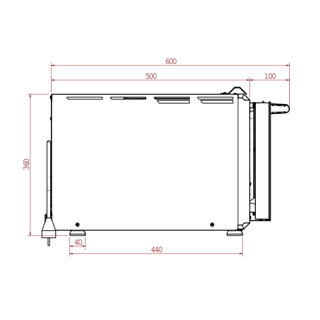 P134HA 509 PRO | Forno elettrico RIGENERATO a camera alta | Acciaio INOX | 509°C
