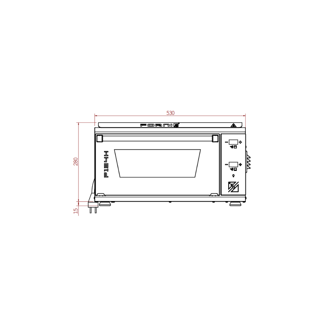 P134H 509 PRO | Forno elettrico per pizza, fino a 509°C
