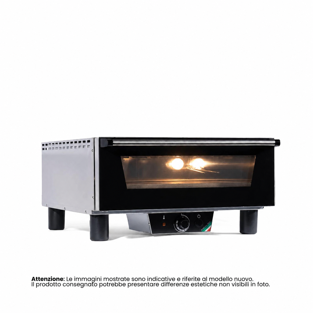 N5 | Forno elettrico RIGENERATO con resistenza singola | Superficie cottura 50x50 | Acciaio INOX | 509°C