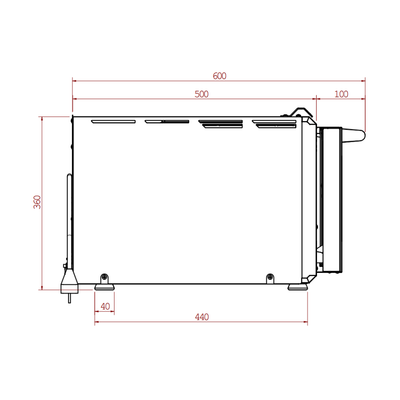 P234H 509 PRO | Forno elettrico per 2 pizze, fino a 509°C