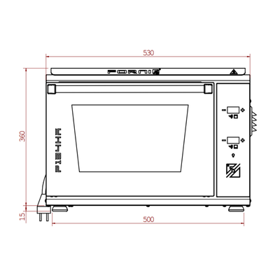 P134HA 509 PRO | Forno elettrico per pizza e pane, fino a 509°C