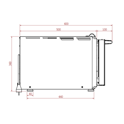 P134HA 509 PRO | Forno elettrico RIGENERATO a camera alta | Acciaio INOX | 509°C