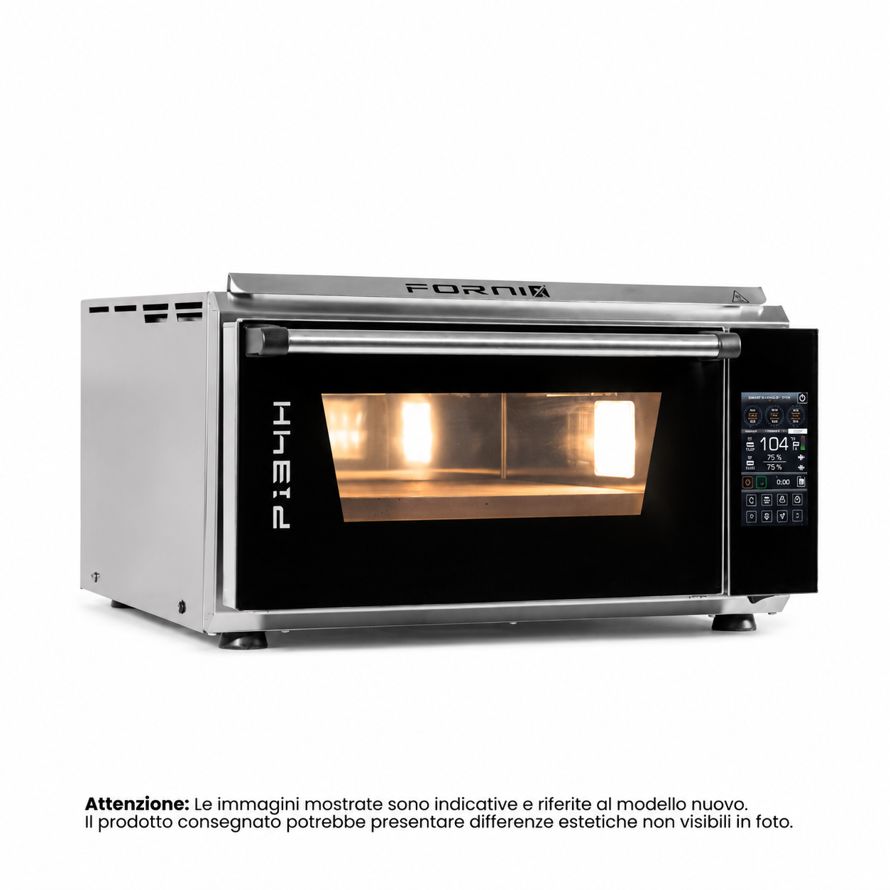 P134H 509E Extra Power | Forno elettrico RIGENERATO con display touch | Camera 9cm | Acciaio INOX | 509°C