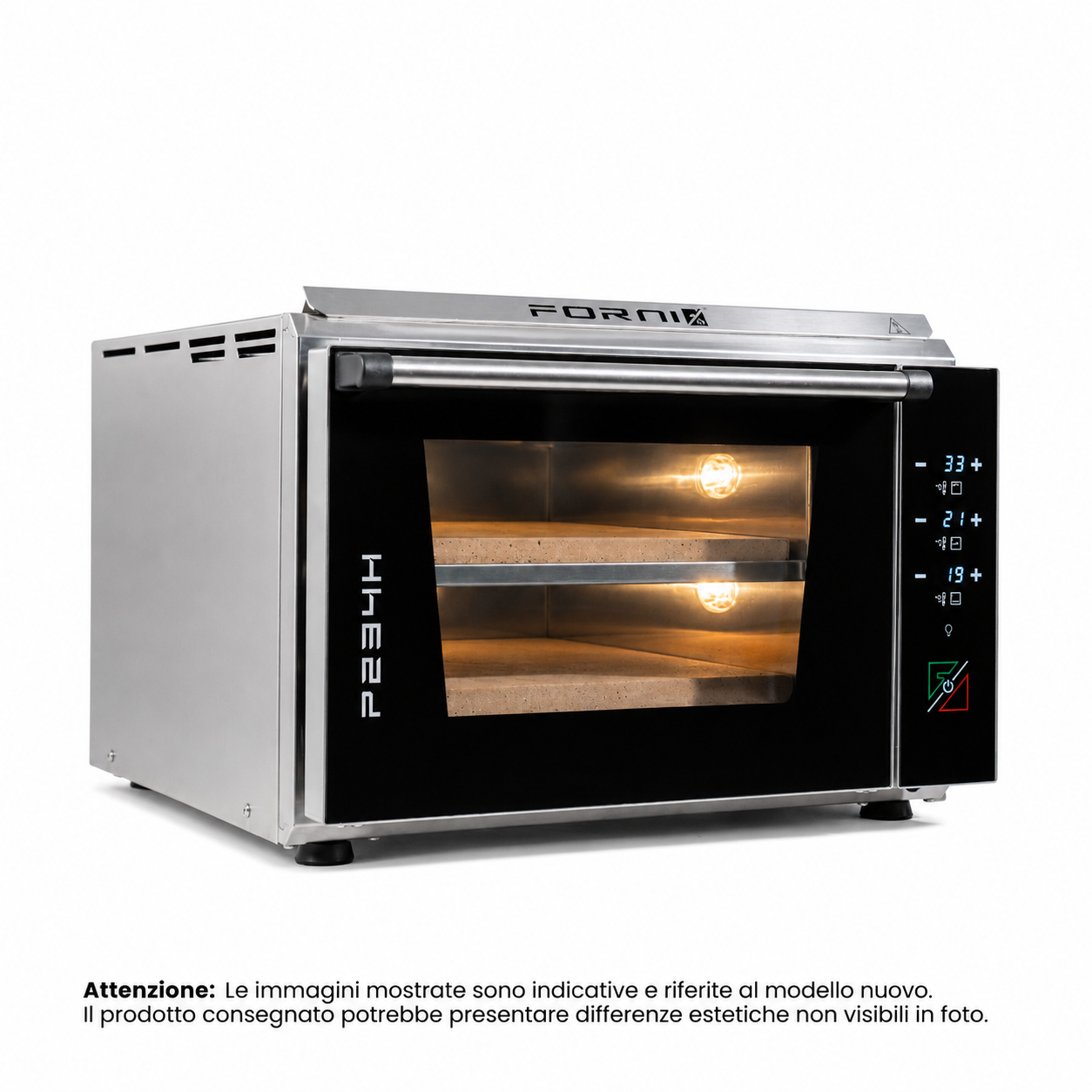 P234H 509 PRO | Forno elettrico RIGENERATO a camera doppia | Acciaio INOX | 509°C