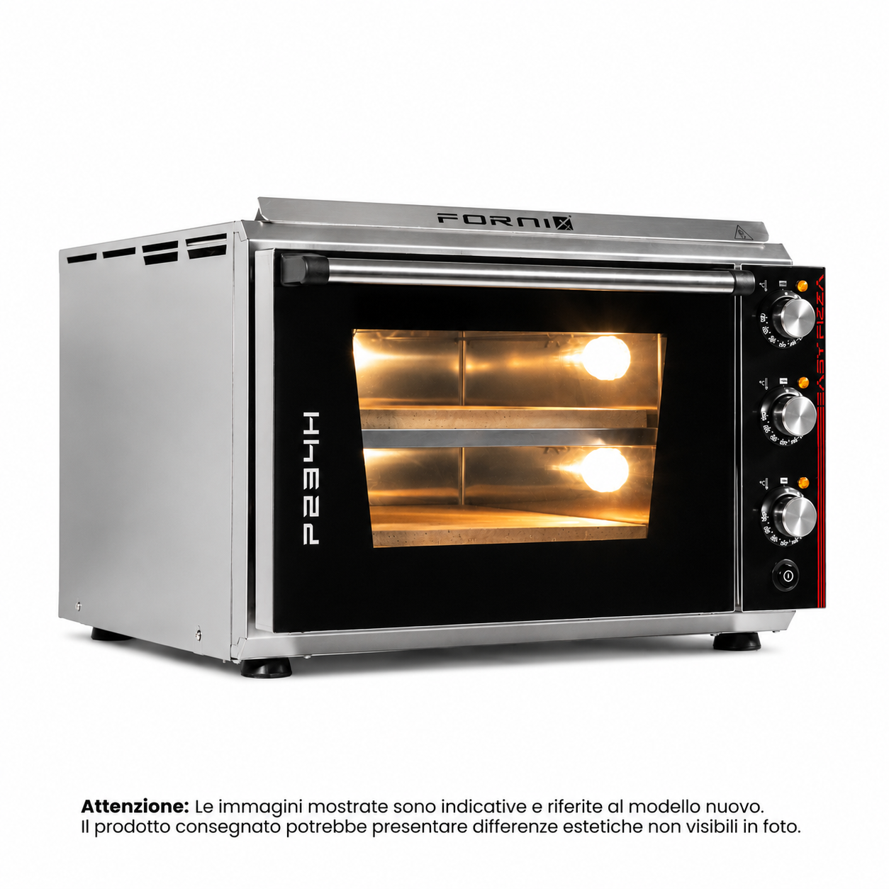 P234H 509 | Forno elettrico RIGENERATO a camera doppia | Acciaio INOX | 509°C